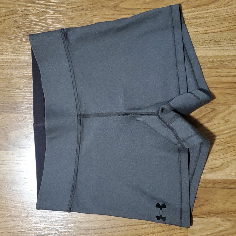 Under Armour 3" Shorty Shorts Short Tights Gray Womens Size S